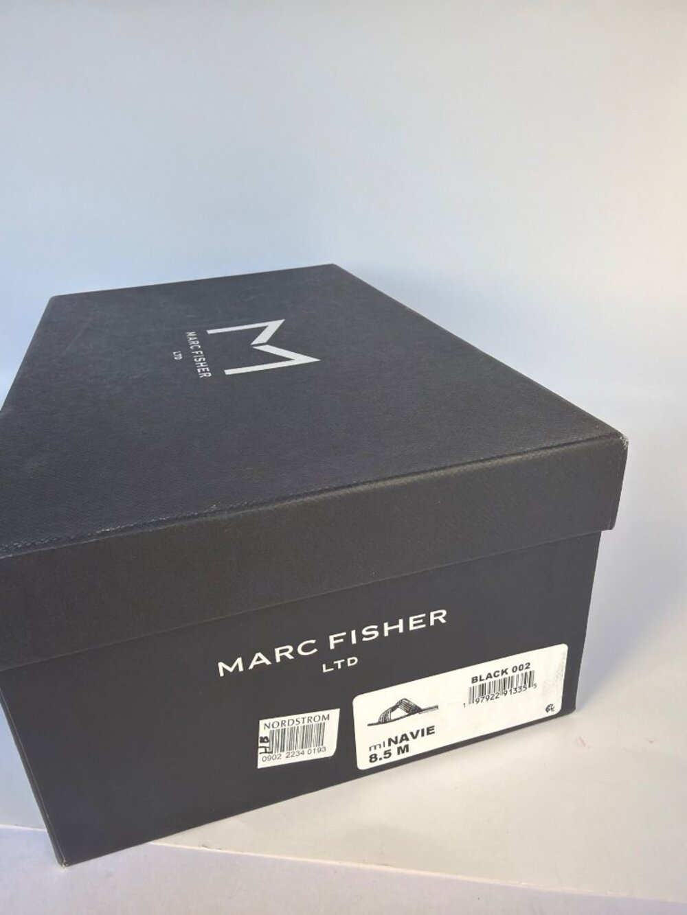 Marc Fisher Navie Slip-On Sandals Raffia Black Natural Slides Size 8.5 - Picture 9 of 12